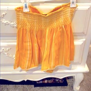 Yellow dressy summer shorts